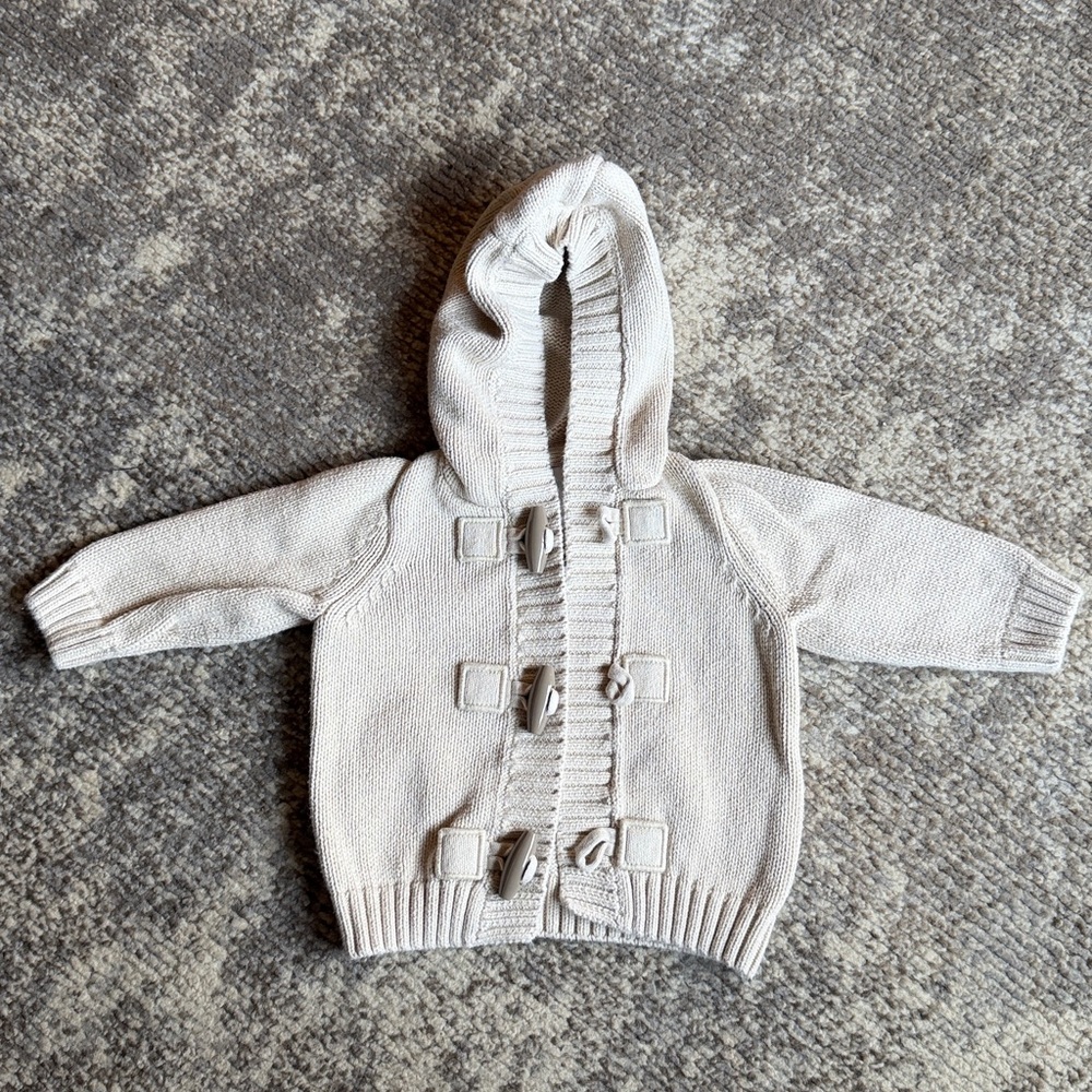 Gymboree Tan Hooded Baby Sweater